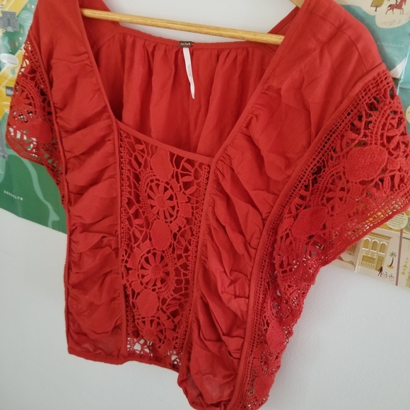 Free People Tops - free people • crochet top • I